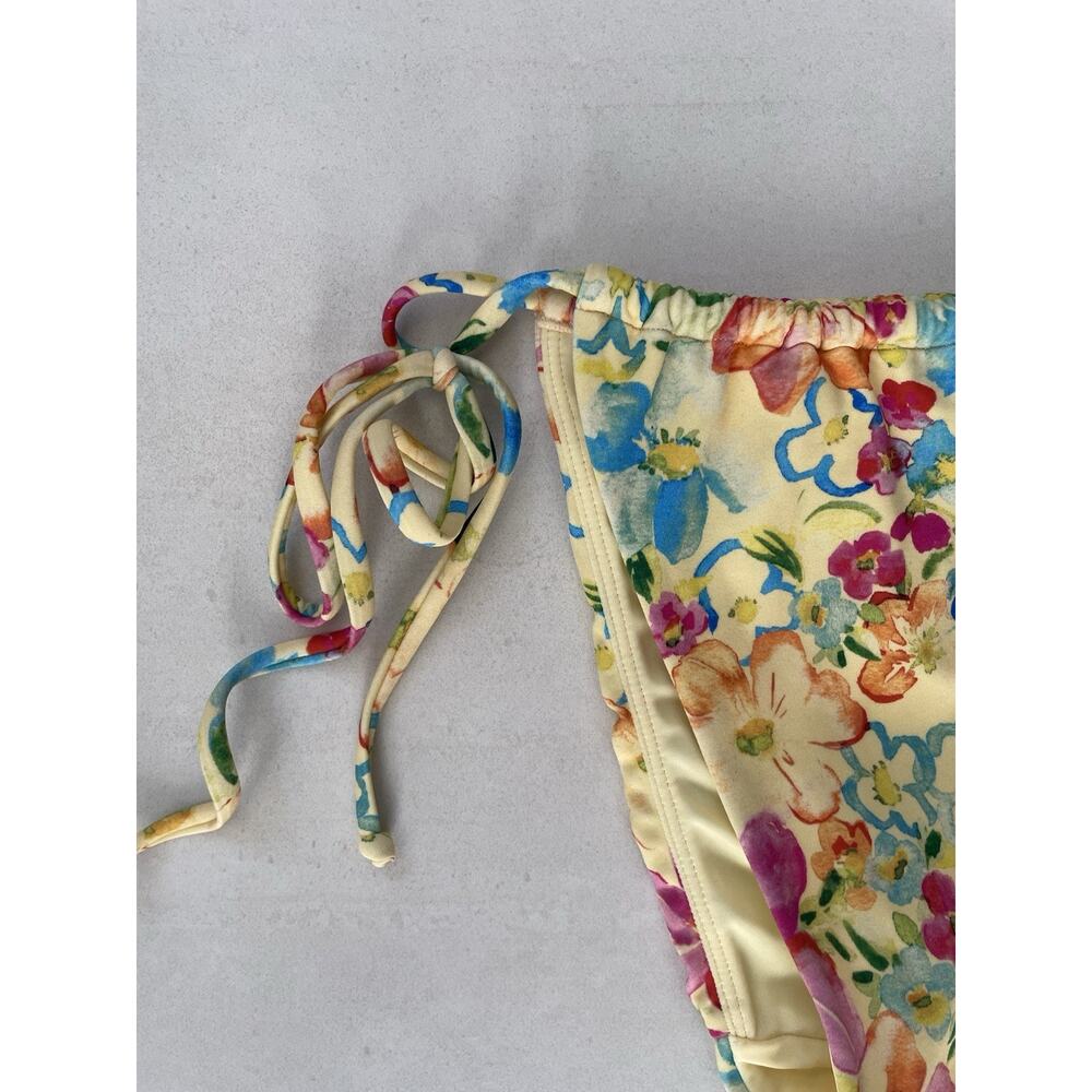 Pacsun Swim String Bikini Bottom Floral Swimwear Beach Summer - Picture 4 of 8